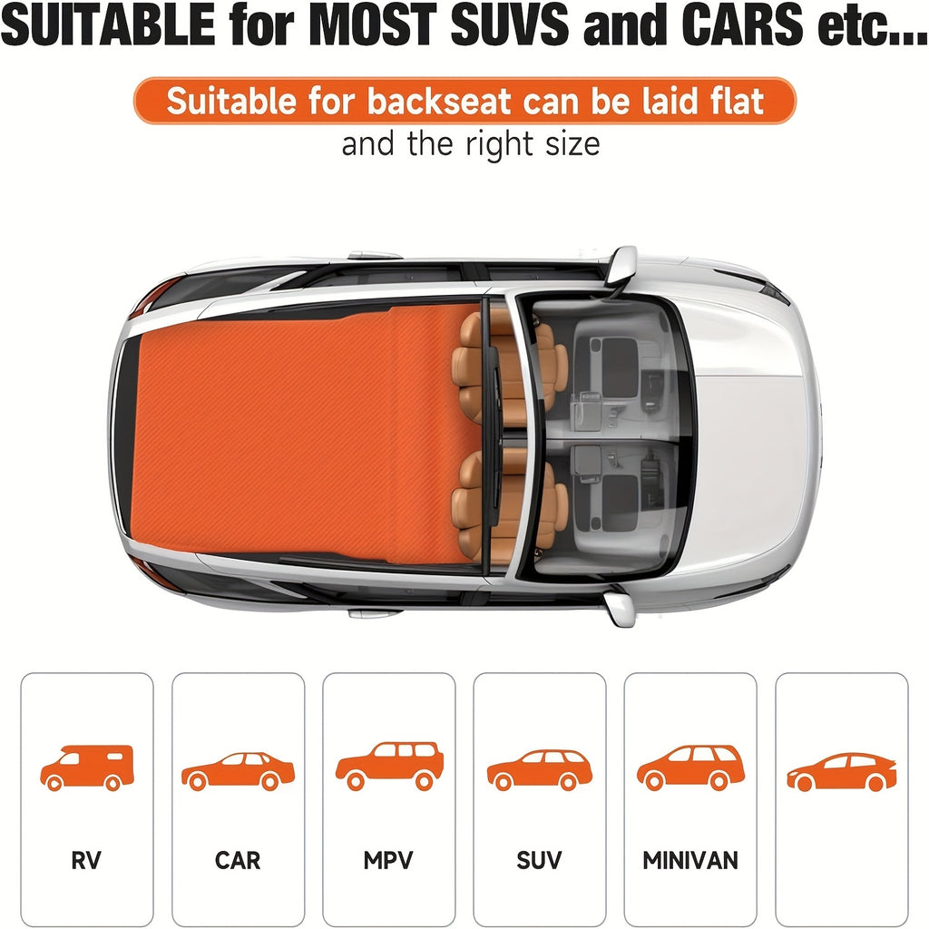 Air Mattresses For SUV, Self-Inflating Sleeping Airbed, Memory Foam Trunk Camping, For Car And SUV Outdoor Travel